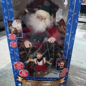 Santa Puppeteer Holiday Marionette Decor